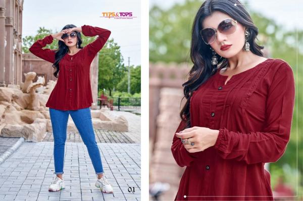 Tips Tops Pepe tops Vol 4 Rayon Designer Western Top Collection